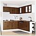 Set Mobili da Cucina 11 pz Kalmar Rovere Marrone in Truciolato - Foto miniatura 3