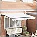 Tenda Retrattile Bianco 350 x 200 cm Poliestere e Alluminio - Foto miniatura 2