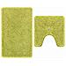 Tappeto da bagno 2 pcs Verde chiaro 50 x 50 cm Polipropilene - Foto miniatura 6