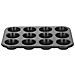 Stampo Per Muffin / Cupcake 12 Cavità Antiaderenti Cottura Omogenea, Nero - Foto miniatura 4