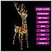 Renna 3D con 140 LED Bianco caldo 128 cm PET - Foto miniatura 8
