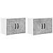 Pensile cucina con porta 2 pcs Grigio cemento 60 x 31 x 40 cm - Foto miniatura 1