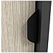 Armadio Camera Da Letto Resana - Guardaroba 2 Ante 4 Ripiani, 100x119h Cm Nero Antracite - Foto miniatura 5