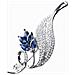 Spilla Narciso Blue - Foto miniatura 1