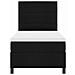 Letto a molle con materasso Nero 90 x 200 cm Tessuto - Foto miniatura 7