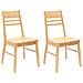 Sedie da pranzo 2 pcs Naturale 43 x 54 x 89 cm - Foto miniatura 1