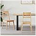 Sedie da pranzo 2 pcs Naturale 43 x 54 x 89 cm - Foto miniatura 2