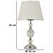 Lampada Da Tavolo Vkh907-argento-tessuto-30x30x54 Cm - Foto miniatura 7