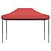 Tenda Party Borgogna 279 x 410 x 315 cm Tessuto Oxford - Foto miniatura 3