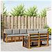 Set divani con cuscino 8 pcs Grigio Naturale e Chiaro - Foto miniatura 2