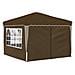 Tenda per feste a pop-up 288 x 288 x 245 cm Tortora - Foto miniatura 5