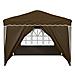 Tenda per feste a pop-up 288 x 288 x 245 cm Tortora - Foto miniatura 7