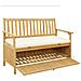 Panchina con contenitore con cuscino con porta 120 x 63 x 84 cm - Foto miniatura 2