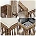 Set Divano da Giardino 13 pcs Beige polyrattan - Foto miniatura 8