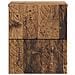 Mobiletto da notte a muro 2 pcs Legno antico 34,5 x 33 x 40 cm - Foto miniatura 4