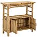 Tavolo consolle con lo scaffale Naturale 80 x 35 x 75 cm Bambù - Foto miniatura 3