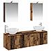 Set di Armadi da Bagno 5 pcs Legno antico Legno ingegnerizzato - Foto miniatura 1