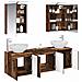 Set di Armadi da Bagno 5 pcs Legno antico Legno ingegnerizzato - Foto miniatura 3