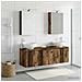 Set di Armadi da Bagno 5 pcs Legno antico Legno ingegnerizzato - Foto miniatura 4