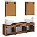 Set di Armadi da Bagno 5 pcs Legno antico Legno ingegnerizzato - Foto miniatura 8