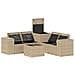 Set di divani 6 pz Beige e Bianco Crema - Foto miniatura 3