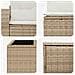 Set di divani 6 pz Beige e Bianco Crema - Foto miniatura 7