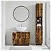 Set di Armadi da Bagno da 2 Pezzi EDE Rovere Fumo - Foto miniatura 5