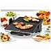 8555 Griglia di contatto Da tavolo Elettrico 2100W Nero, Argento barbecue e bistecchiera - Foto miniatura 4