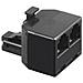RJ-11 Adapter RJ-11 M 2x RJ-11 FM Nero cavo di interfaccia e adattatore - Foto miniatura 1