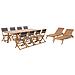 Set Da Giardino In Legno Di Acacia Per 8 Persone Cesana - Foto miniatura 16