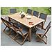 Set Da Giardino In Legno Di Acacia Per 8 Persone Cesana - Foto miniatura 20