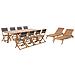 Set Da Giardino In Legno Di Acacia Per 8 Persone Cesana - Foto miniatura 14