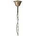 Lampadario Lucrezia 3 Luci In Metallo Avorio Spennellato Oro Lavorato A Mano In Italia - Foto miniatura 3
