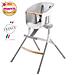 Beaba 912.598 Seggiolone Up & Down, Ergonomico, Evolutivo, Con Ripiano Rimovibile 6 Altezze Regolabili, Comodo, Di Design, Materiali Robusti, Prodotto In Francia, Grigio / Bianco - Foto miniatura 6