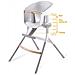 Beaba 912.598 Seggiolone Up & Down, Ergonomico, Evolutivo, Con Ripiano Rimovibile 6 Altezze Regolabili, Comodo, Di Design, Materiali Robusti, Prodotto In Francia, Grigio / Bianco - Foto miniatura 4