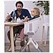 Beaba 912.598 Seggiolone Up & Down, Ergonomico, Evolutivo, Con Ripiano Rimovibile 6 Altezze Regolabili, Comodo, Di Design, Materiali Robusti, Prodotto In Francia, Grigio / Bianco - Foto miniatura 5