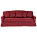 Fodera Color Rosso Per Divano A 3 Posti Gilja - Foto miniatura 9