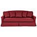 Fodera Color Rosso Per Divano A 3 Posti Gilja - Foto miniatura 4