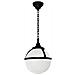 Lanterna A Catena Da Soffitto Globo Da Esterno 1 Luce Nera Ip44, E27 - Foto miniatura 1