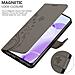 Custodia Compatibile Con Oneplus 9rt 5g In Grigio Fiore - Coperchio Protettivo In Design Floreale Con Chiusura Magnetica, Funzione Stand E Slot Per Carte - Foto miniatura 5