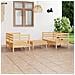 Set Divani Da Giardino 5 Pz In Legno Massello Di Pino - Foto miniatura 1