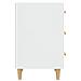 Comodino Bianco 40x40x66 Cm In Legno Multistrato - Foto miniatura 4