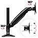 Dm551x1 Supporto Da Scrivania Monitor 15” - 27” Staffa Supporto Monitor / Schermo Con Regolazione A Molla Morsetto Tavolo Vesa Max 100 X 100mm Struttura In Aluminio Portata 8kg - Foto miniatura 6