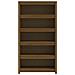 Libreria Marrone Miele 80x35x154 Cm In Legno Massello Di Pino - Foto miniatura 2