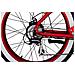 Outlaw - Rosso Metallico E Inossidabile - 250w / 10ah - Vintage Chopper E-bike - Bicicletta Elettrica Cruiser Custom Fat Bike - Foto miniatura 4