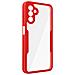 Cover Samsung Galaxy A13 5g / A04s Retro Plexiglass Fronte Polimero Bordo Rosso - Foto miniatura 3