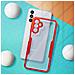 Cover Samsung Galaxy A13 5g / A04s Retro Plexiglass Fronte Polimero Bordo Rosso - Foto miniatura 4