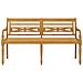 Panchina Batavia 150 cm in Legno Massello di Teak - Foto miniatura 3