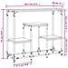 Tavolino Consolle Nero 89,5x28x76 Cm In Legno Multistrato - Foto miniatura 11
