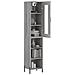 Credenza Grigio Sonoma 34,5x34x180 Cm In Legno Multistrato - Foto miniatura 3